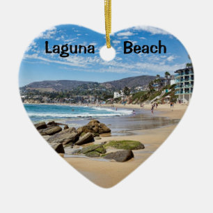 Adorno De Cerámica Laguna Beach Holiday Heart