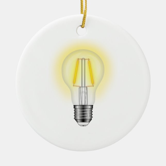 Adorno De Cerámica Lámpara brillante (Frente)