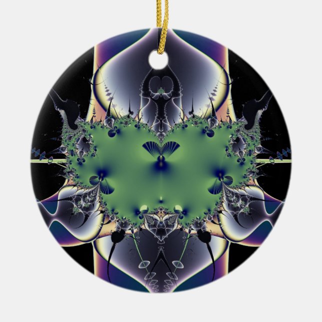 Adorno De Cerámica Lámpara púrpura (Frente)