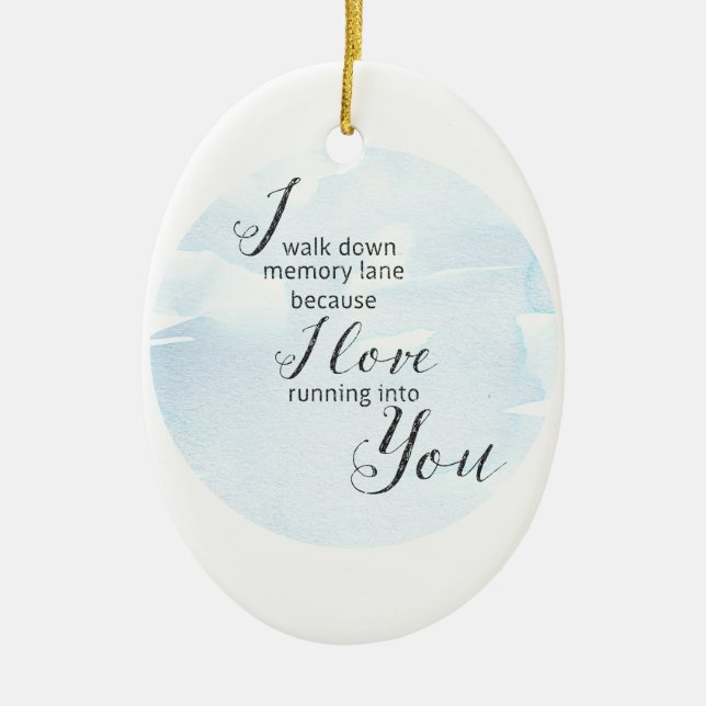 Adorno De Cerámica Lane de memoria (Frente)