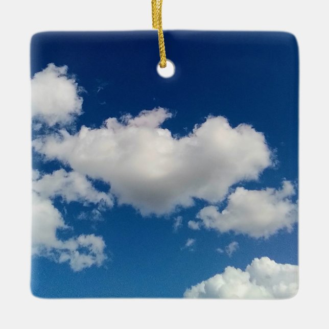 Adorno De Cerámica Larga y suave nube (Anverso)