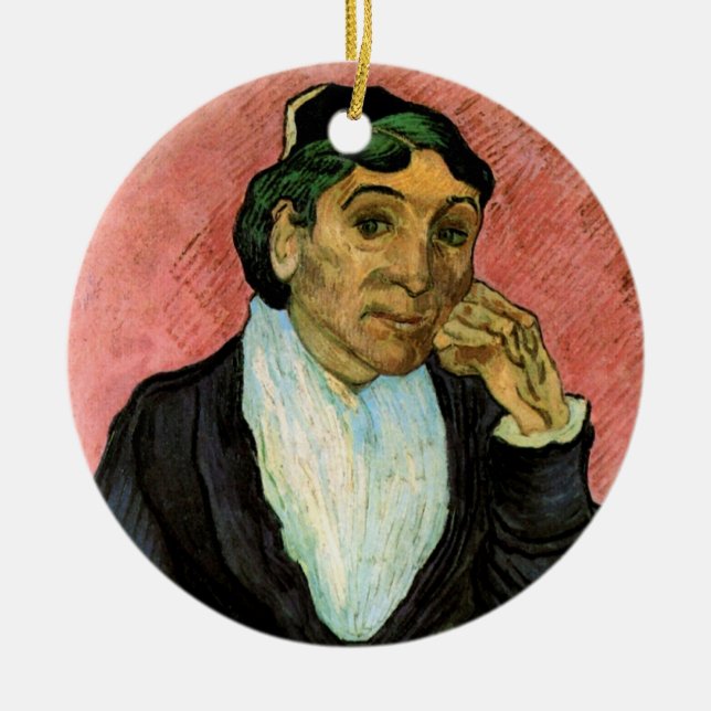 Adorno De Cerámica L'Arlesienne (Madame Ginoux) de Vincent van Gogh (Frente)