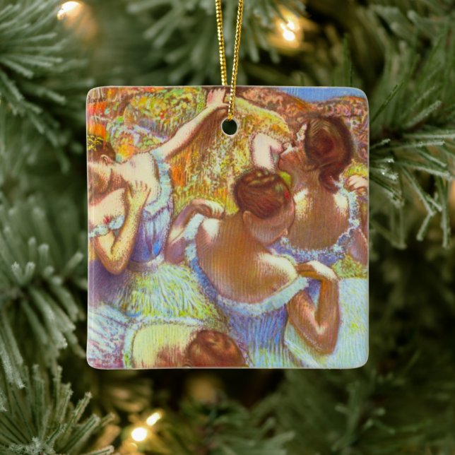 Adorno De Cerámica Las bailarinas azules de Edgar Degas (Árbol)