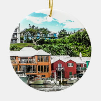 Adorno De Cerámica Las casas acercan a Hamilton
