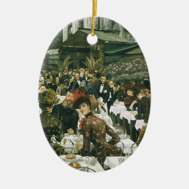 Adorno De Cerámica Las damas de artista de James Tissot, arte de moda (Frente)