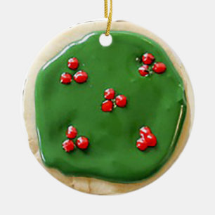 Adorno De Cerámica Las galletas de azúcar personalizaron navidad
