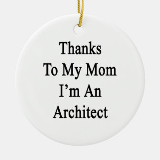 Adorno De Cerámica Las gracias a mi mamá soy arquitecto