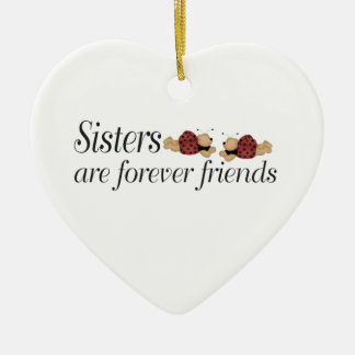 Adorno De Cerámica Las hermanas del navidad son para siempre amigos