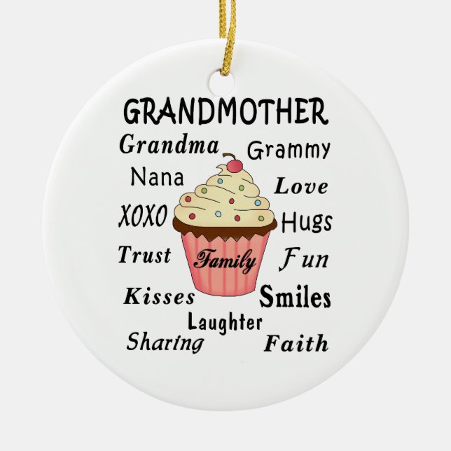 Adorno De Cerámica Las magdalenas de la abuela para las abuelas (Frente)
