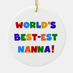 Adorno De Cerámica Las mejores camisetas nanna de los colores vivos