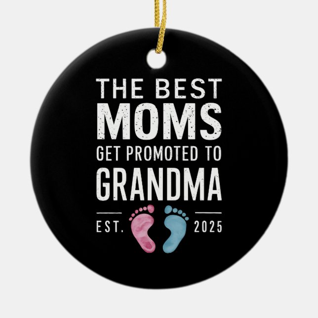 Adorno De Cerámica Las Mejores Mamás Se Promocionan A La Abuela Este  (Frente)