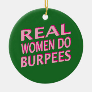 Adorno De Cerámica Las mujeres reales hacen Burpees