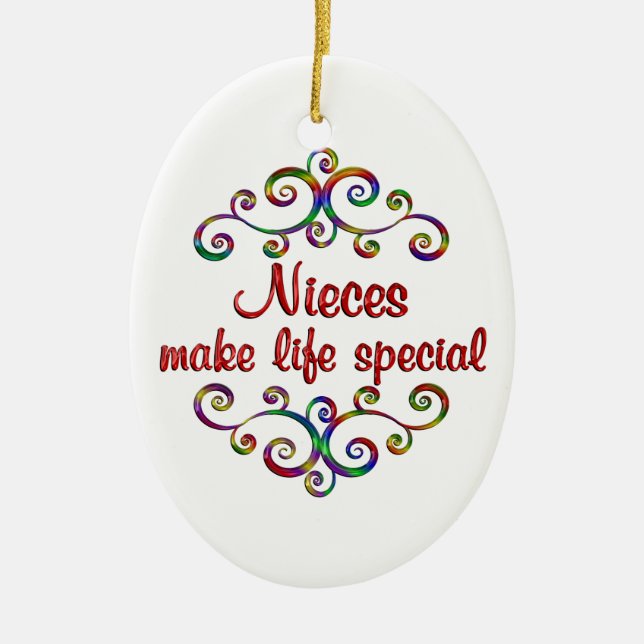 Adorno De Cerámica Las nieves hacen que la vida sea especial (Frente)