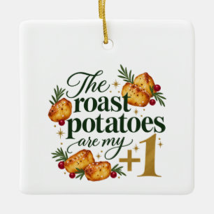 Adorno De Cerámica Las Patatas Asadas Son Mi Invitado De Navidad