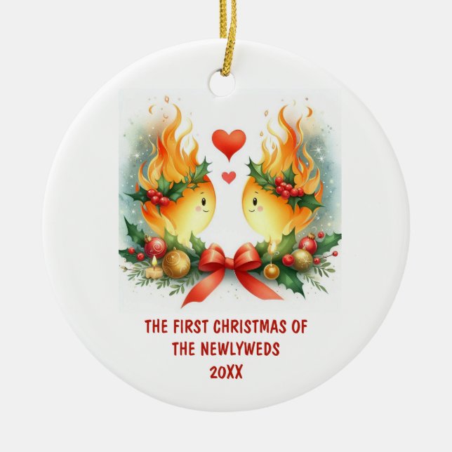 ADORNO DE CERÁMICA LAS PRIMERAS NAVIDADES DE LOS RECIÉN LIBRES (Frente)