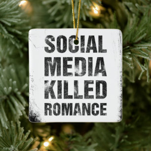 Adorno De Cerámica Las redes sociales mataron el romance