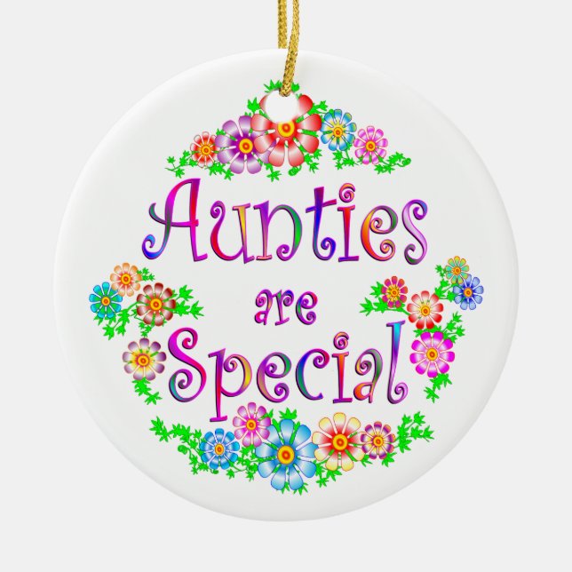 Adorno De Cerámica Las TÍAS son especiales (Frente)