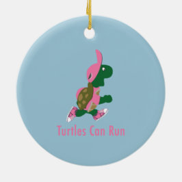 Adorno De Cerámica Las tortugas pueden correr