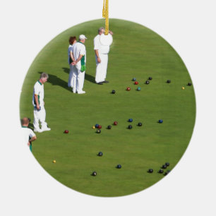 Adorno De Cerámica Lawn Bowls England
