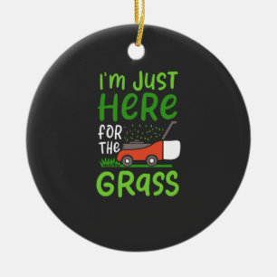 Adorno De Cerámica Lawn Mower