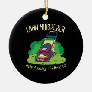 Adorno De Cerámica Lawn Mower - Lawn Whisperer