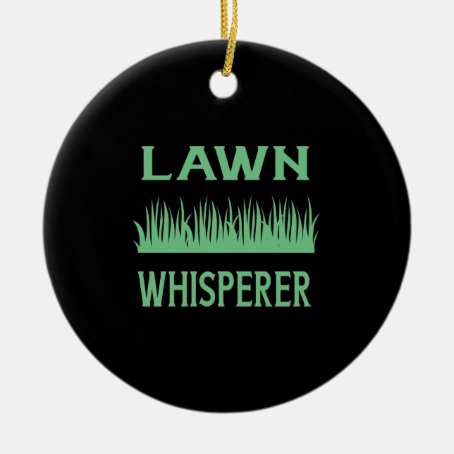 Adorno De Cerámica Lawn Whisperer (Frente)
