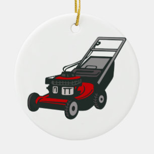 Adorno De Cerámica Lawnmower