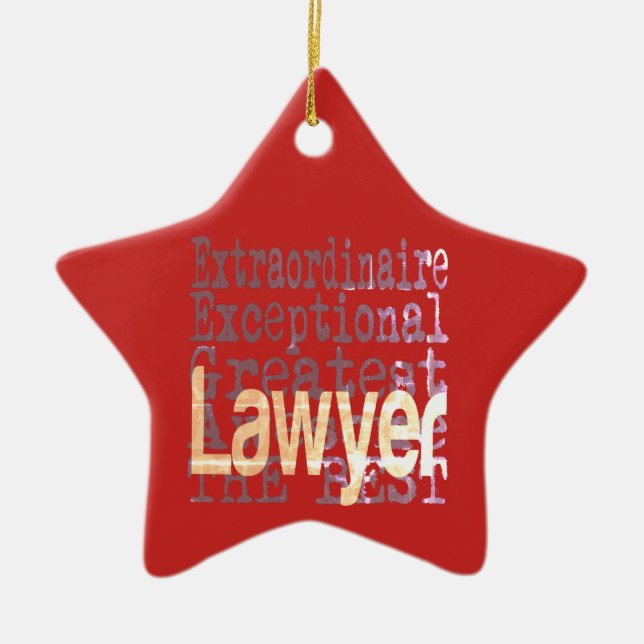 Adorno De Cerámica Lawyer Extraordinaire (Frente)