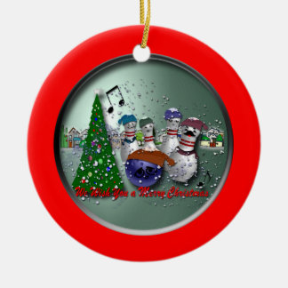 Adorno De Cerámica Le deseamos Felices Navidad