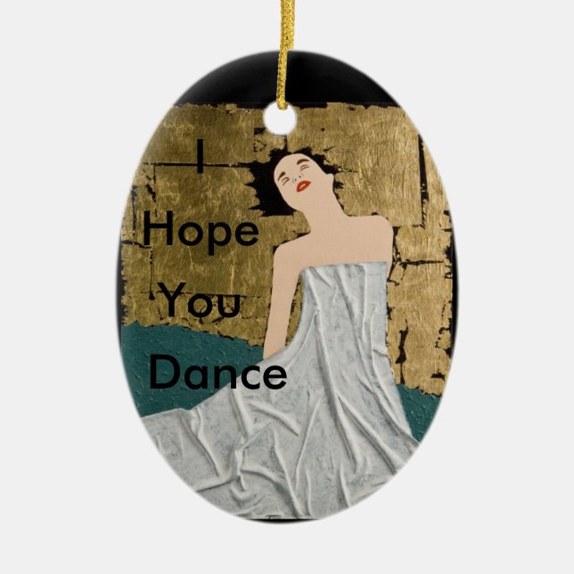 Adorno De Cerámica Le espero danza (Frente)