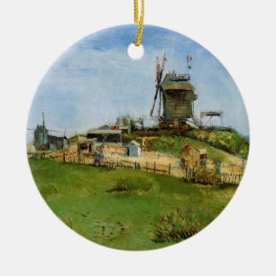 Adorno De Cerámica Le Moulin de la Galette de Vincent van Gogh