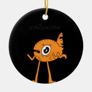 Adorno De Cerámica Le Poisson Steve Cute y Funny