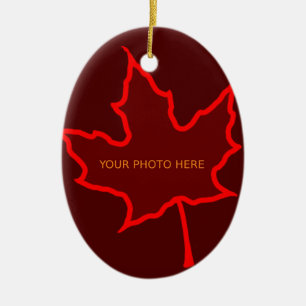 Adorno De Cerámica Leaf de otoño