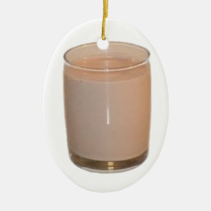 Adorno De Cerámica Leche Chocolateada