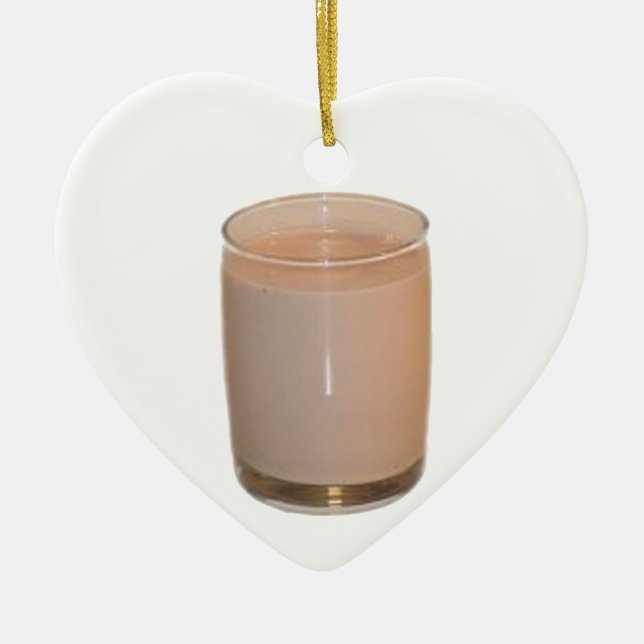 Adorno De Cerámica Leche de chocolate (Frente)