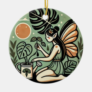 Adorno De Cerámica Leche vegetal de Monstera