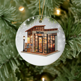 Adorno De Cerámica Lector de escritores de gusanos de biblioteca de l