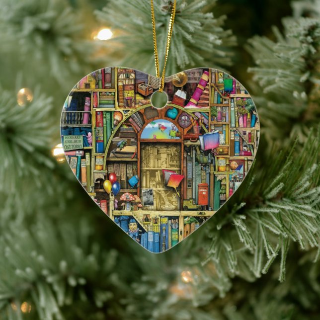 Adorno De Cerámica Lector de escritores Libros Bookaholic Lover Bookw (Árbol)