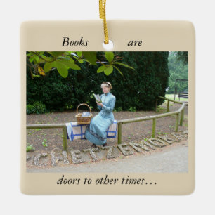 Adorno De Cerámica Lectura de la señora