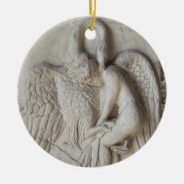 Adorno De Cerámica Leda y el cisne