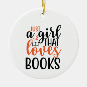 Adorno De Cerámica Leer arte es sólo un Chica que ama los libros