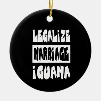 Adorno De Cerámica Legalizar el matrimonio iguana