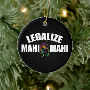 Adorno De Cerámica Legalizar la legalización de peces Mahi Mahi