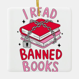 Adorno De Cerámica Leí Libros Prohibidos
