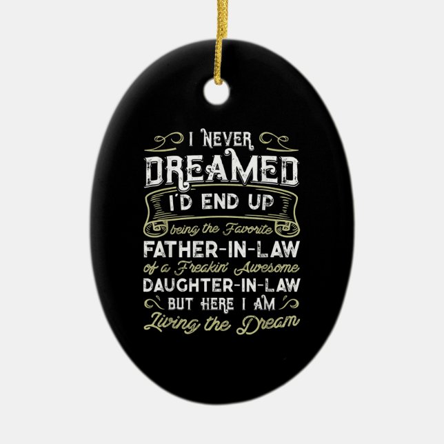 Adorno De Cerámica Lejos De La Ley De Una Hija Increíble Y Asombrosa (Frente)