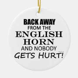 Adorno De Cerámica Lejos del Cuerno de Inglés