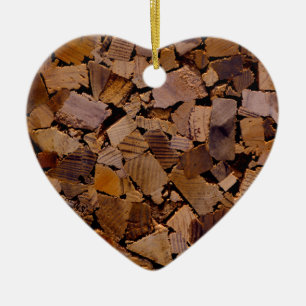 Adorno De Cerámica Leña   cabaña rústica   grano de madera   árbol