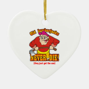 Adorno De Cerámica Leñadores