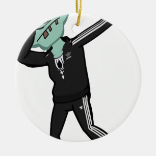 Adorno De Cerámica lenguado del zombi