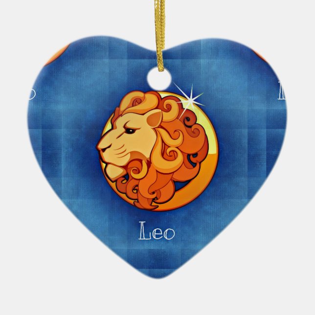 Adorno De Cerámica leo horoscope (Frente)